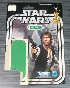 De colección 1977 Kenner Star Wars Han Solo Original 12-Back Cardback - Imagen 1 de 2