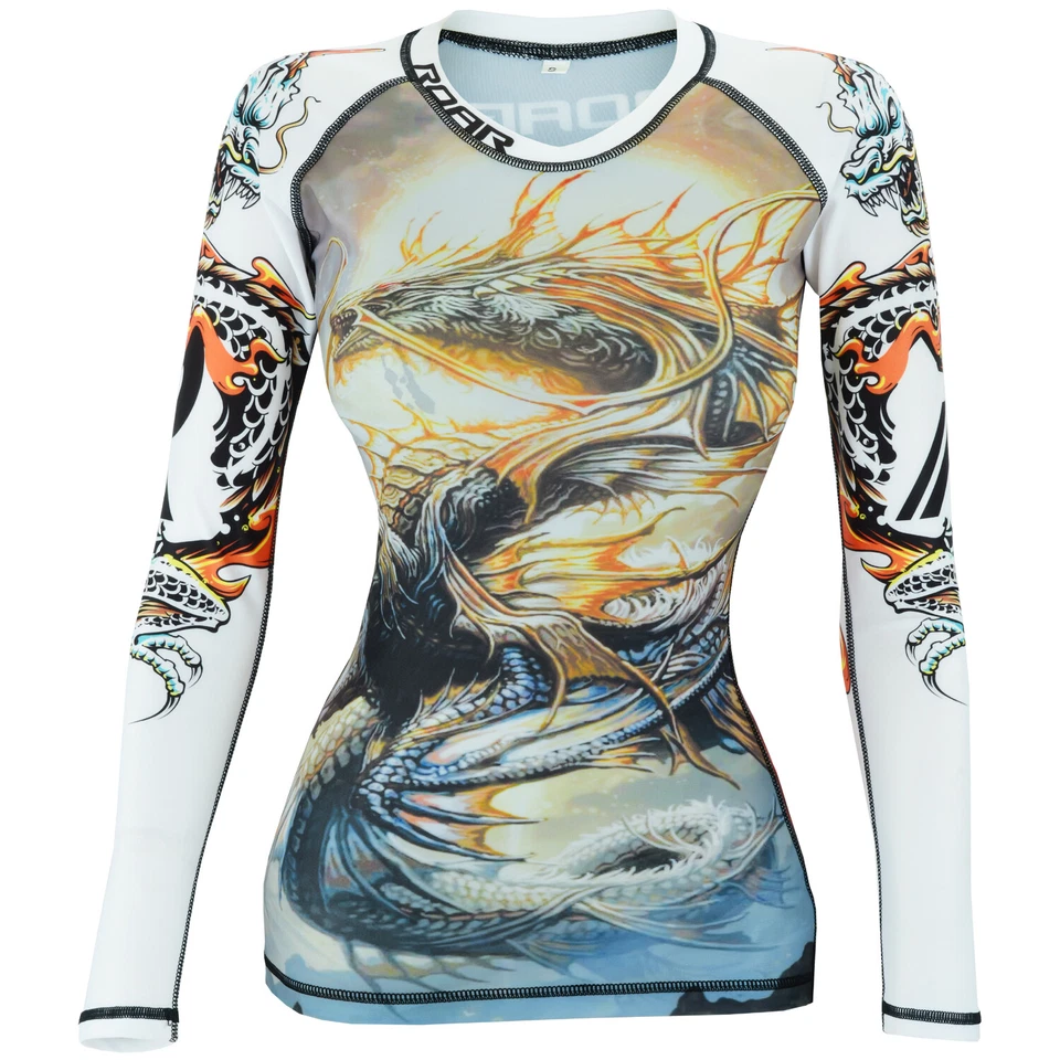 Koyes Fightwear Women's MMA Compression Rash Guard BJJ Wrestling Long Sleeve  - Image 1 of 3