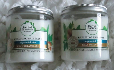 **2** HERBAL ESSENCES REPAIRING HAIR MASK ARGAN OIL & ALOE REAL BOTANICAL Ea 8oz - Image 1 of 2