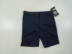 ASW Girls 58% Cotton Blend Navy Blue Zipper & Clasp School Uniform Shorts 6 - Picture 1 of 6