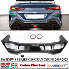 Carbon Look Rear Bumper Diffuser Lip for BMW 8 Series G16 M850i M-Sport 2018-23