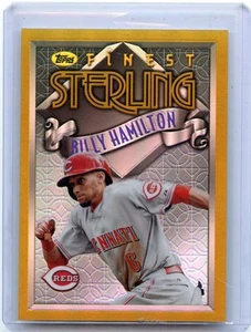 2014 TOPPS FINEST #TS-BHA BILLY HAMILTON "GOLD REFRACTOR" #19/25 CINCINNATI REDS - Picture 1 of 1