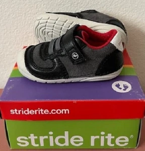 Stride Rite SM Barnes/Black 4M - Picture 1 of 5