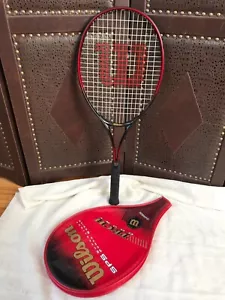 Raqueta de tenis Wilson SPS Tech Court Power Series de gran tamaño 4 1/4" L2 con cubierta - Imagen 1 de 20