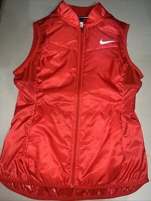 Nike Chaleco Mujer Pequeño Naranja Correr Ligero Embalable Puffer Entrenamiento Gimnasio Foto 1 de 4