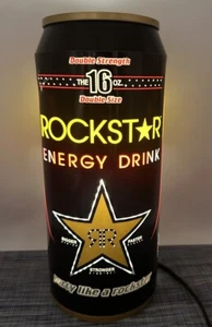 Rockstar Energy Rotating Lamp Light Neon Source Rolling 12" 2001 Rabbit Tanaka - Picture 1 of 8