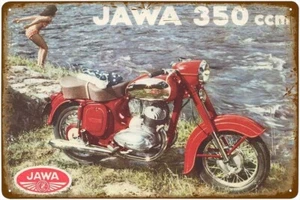 Metal sign - Jawa 350 (period advertisement) - Foto 1 di 14