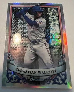 2024 Bowman Sterling - Prospect - Sebastian Walcott #BSP-14 - Refractor 105/199 - Picture 1 of 3