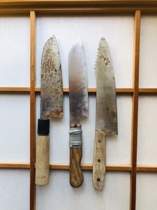 [Como están y no afilados] Juego de 3 cuchillos de chef profesionales usados_374 - Imagen 1 de 2