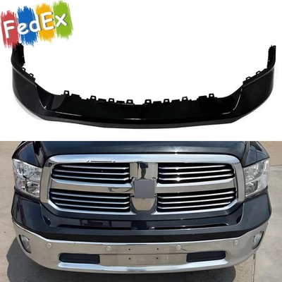 NEW Painted Brilliant Black Front Upper Bumper Fits For 2013-2018 Dodge RAM 1500 Foto 1 de 4