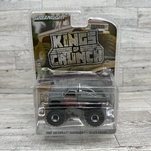 Greenlight Raw Chase Kings of Crunch 1987 Silverado Black Knight Monster Truck - Picture 1 of 9
