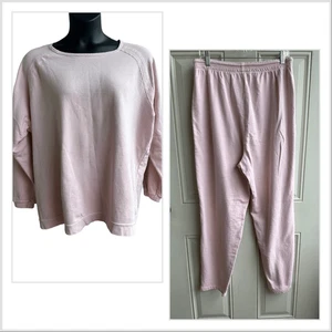 Vintage New York & Company Women's Pink Long Sleeve Sweat Suit - Picture 1 of 11