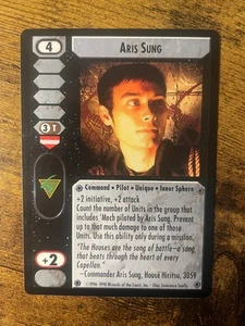 Battletech CCG TCG Card Game Rare Crusade Expansion Aris Sung - Picture 1 of 1