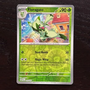 Floragato 014/193 Pokemon Paldea Evolved SV02 Reverse Holo Uncommon Card NM - Picture 1 of 2