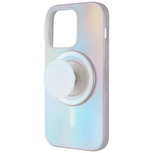 PopSockets Case with MagSafe and PopGrip for iPhone 15 Pro - Opalescent Clear - Picture 1 of 3