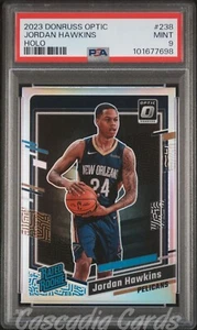 PSA 9 Jordan Hawkins Holo 2023-24 Donruss Optic #238 Basketball Rookie RC - Bild 1 von 2