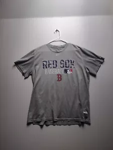 Nike Boston Red Sox Shirt Uomo XLarge Grigio Dri-Fit Manica Corta Girocollo MLB H82 - Foto 1 di 3