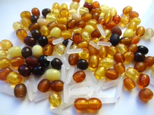 Multicolor Jewelry Plastic Screw Clasps Fastene / Quality clasps 10-100 pairs - Picture 1 of 6