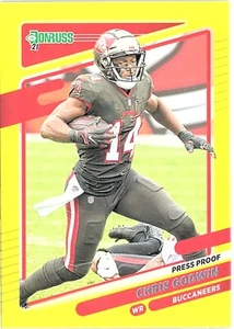 2021 Donruss Football Yellow Press Proof #103 Chris Godwin - Buccaneers  - Picture 1 of 2