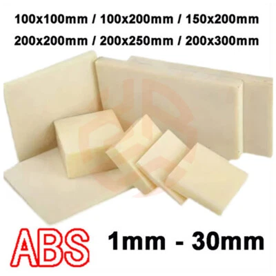 Pannello lastra piatta in plastica stirene ABS spessore 1 mm 1,5 mm ~ 30 mm - Immagine 1 di 4