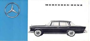 Catalogue Brochure Mercedes gamme 12/1960 Français