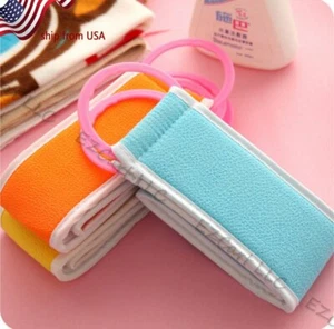2 pcs Korean Italy Exfoliating Bath Washcloth Body Scrub Shower Skin Towel Long - Picture 1 of 1