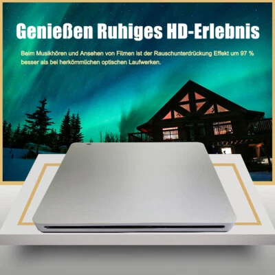 Externe CD/DVD Laufwerk Brenner USB C Slot-in Externes DVD CD Laufwerk Portable - Bild 1 von 4