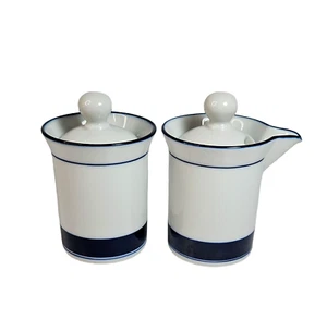 Dansk International Designs Konzert Sahne und Zucker Allegro blaue Streifen - Japan - Bild 1 von 7