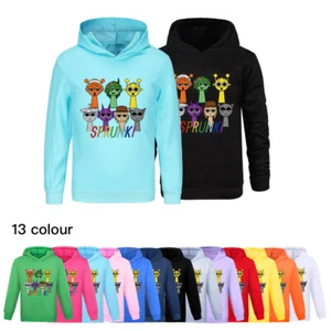 Sprunki Game Youtube Casual Hoodies Top Sweatshirt Jumper Pullover Kids Gift - Picture 1 of 17