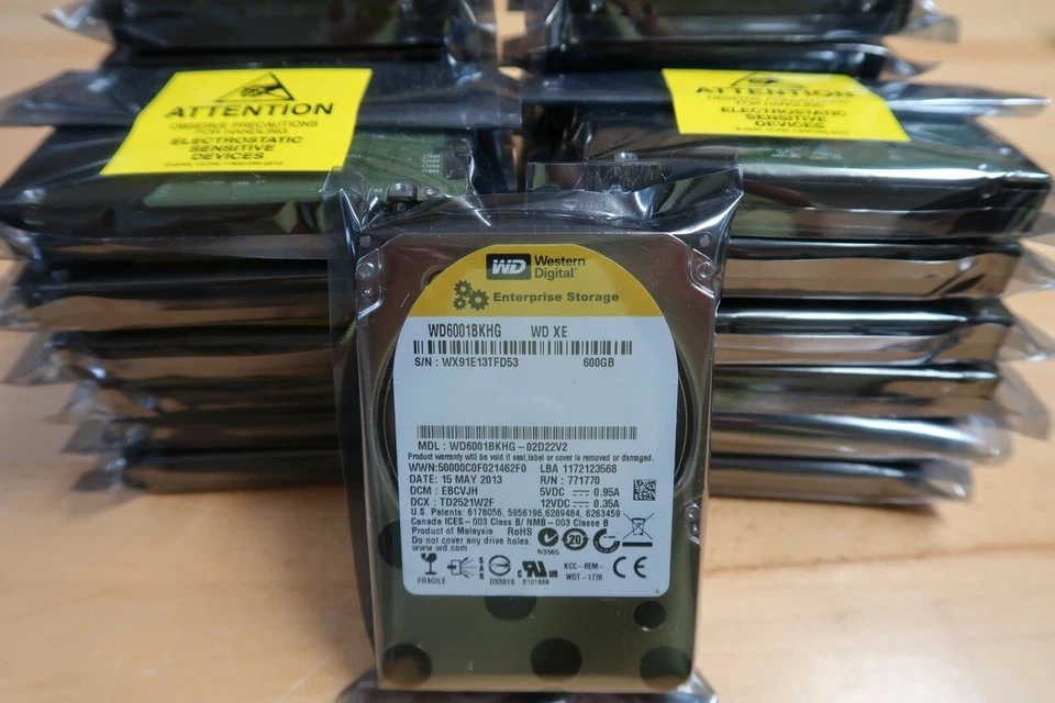 Western Digital 600gb,10000rpm,6Gbps,2.5" SAS (WD6001BKHG) Server hard drive - Image 1 of 1