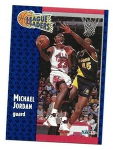 1991-92 Fleer Basketball ~ MICHAEL JORDAN (LL) ~ Chicago Bulls ~ #220 ~ NR/MT+ - Picture 1 of 2