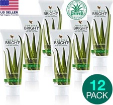 12 Tubes Forever Bright Fluoride Free Toothgel Aloe Vera Propolis Mint Flavor