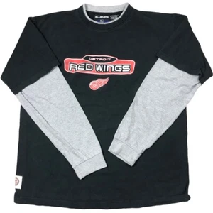Camicia manica lunga NHL Blueline grande uomo Detroit Red Wings Hockey ° - Foto 1 di 8
