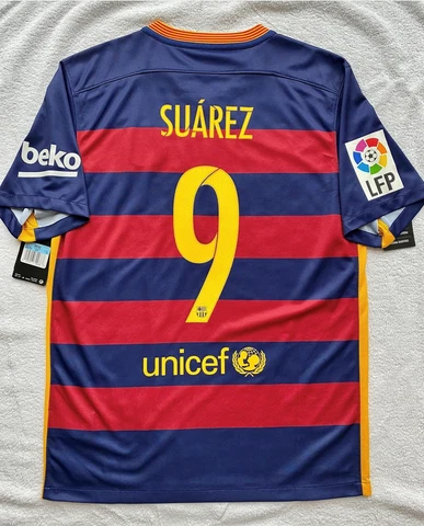 (BNWT) Barcelona home La Liga 2015 2016 Suarez Cover