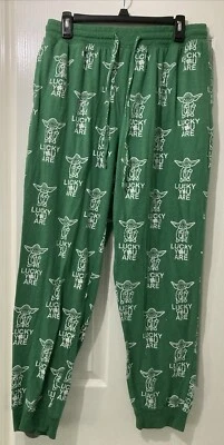 Pantalones de salón Star Wars Yoda Lucky You Are para hombre talla XL verde día de San Patricio’s Foto 1 de 4