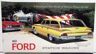 1960 Ford Station Wagon Country Squire Sedan Ranch Original Color Sales Brochure