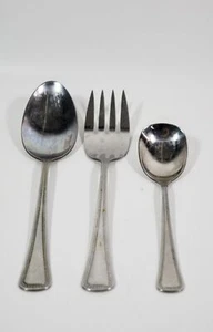 OneidaCraft Stainless NEEDLEPOINT 3 PC Serving Flatware Set - Picture 1 of 2