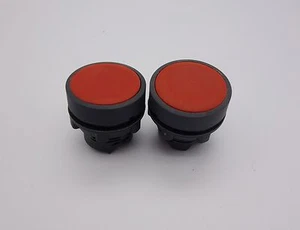 2PC 22MM PUSHBUTTON SWITCH HEAD FITS ZB5 AA4 RED color for XB5AA42 Parts - Picture 1 of 4