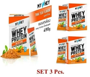 3 X10 Sachet My Whey Thai Tea Flavor Protein Supplements Health High Calcium NEW - Picture 1 of 8