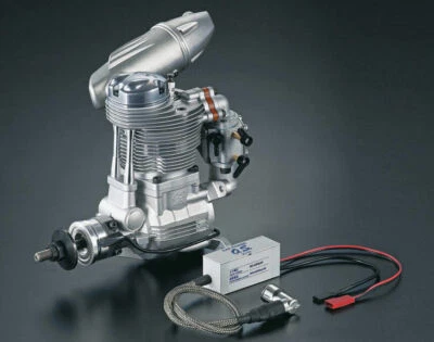 New O.S. GF40  40cc 4 Four Stroke Gas RC Engine with F-6040 Silencer  #39400 - Image 1 of 2