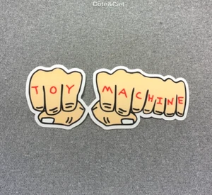 Toy Machine 2 Fists Skateboard Sticker 6" - Picture 1 of 1