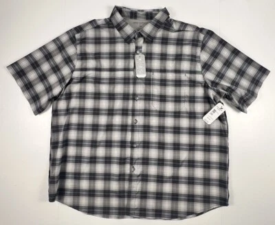 Camisa Great Northwest UPF Performance Para Hombres 2XL Gris A Cuadros Ropa Activa Informal Nueva Foto 1 de 4