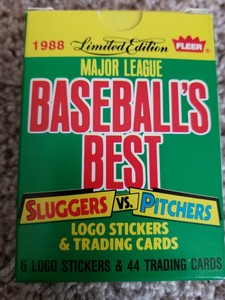 1988 Fleer Baseball's Best Sluggers Vs. Pitchers Set. 
