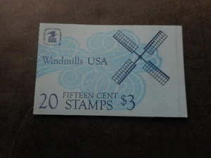 Scott 1738-42a, 15 cent, Windmills, Booklet pane of 20 - Picture 1 of 1