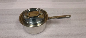MORGAN WARE STAINLESS STEEL 3 PLY BOTTOM 18/10 POT / SAUCE PAN W COVER 2 QTS - Picture 1 of 10