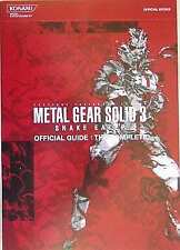 Strategy Guide Ps2 Metal Gear Solid 3 Snake Eater Official The Complete