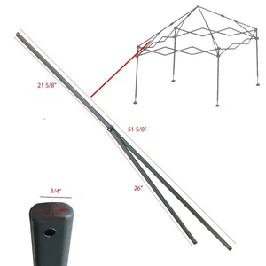 Pieza de repuesto Ozark Trail 12' x 12' dosel pierna recta barra de empuje pico inferior - Imagen 1 de 1