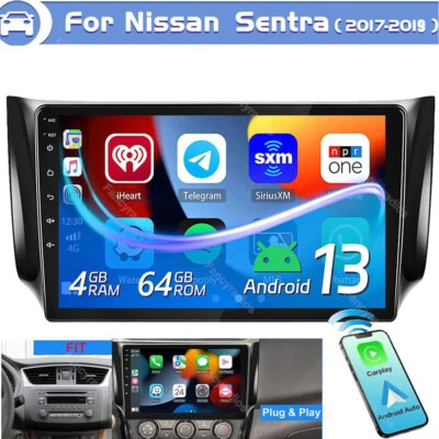 For Nissan Sentra 2016-2019 Android 13 4+64GB Car Stereo Radio GPS Navi Carplay - Image 1 of 4