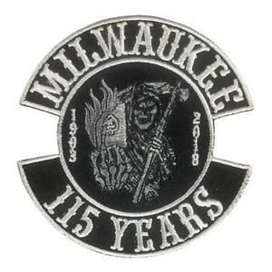 Milwaukee, WI 2018 Motorcycle Rally 115th Anniv. Biker Patch Iron/Sew On 3.5x3.5 - Picture 1 of 1
