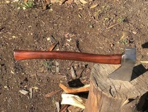 Hand Forged Carbon Steel Axe For Wooden Log Chopping - Picture 1 of 6